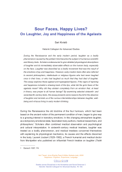 On Laughter, Joy and Happiness of the Agelasts