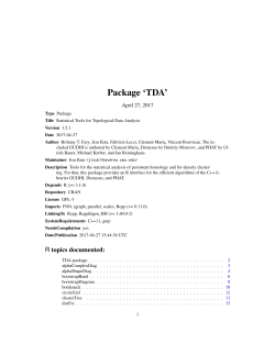 Package `TDA`
