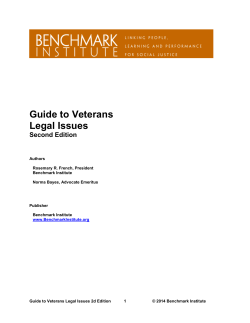 Guide to Veterans Legal Issues