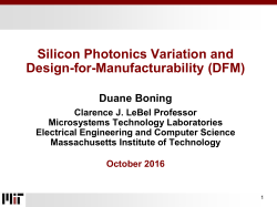 Silicon Photonics Variation and Design-for