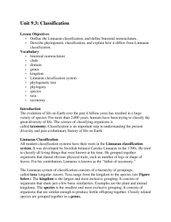 Unit 9.3: Classification