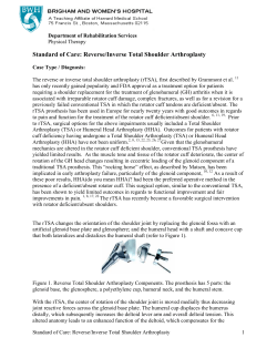 Reverse/Inverse Total Shoulder Arthroplasty