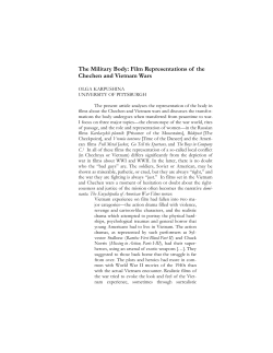The Military Body: Film Representations of the Chechen and