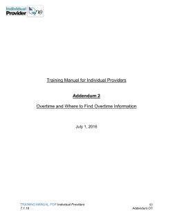 Overtime and Where to Find Overtime Information