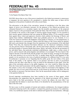 FEDERALIST No. 45