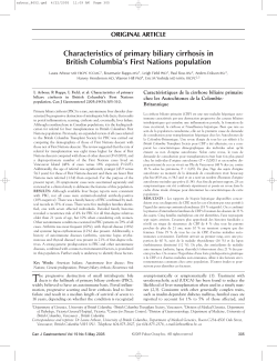 Characteristics of primary biliary cirrhosis in British