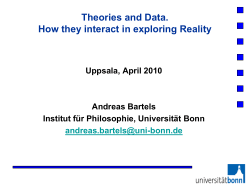 Theories and Data