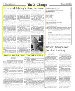 Erin and Abbey`s foodventure The X-Change