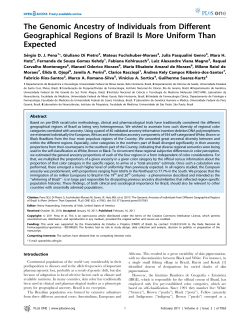The Genomic Ancestry of Individuals from Different Geographical