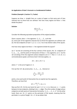 An Application of Euler`s Formula in a Combinatorial