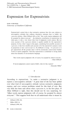 Expression for Expressivists - USC Price School of Public Policy