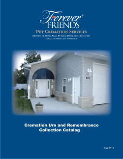 Cremation Urn and Remembrance Collection Catalog