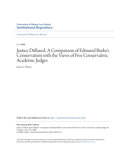 Justice Diffused: A Comparison of Edmund Burke`s Conservatism