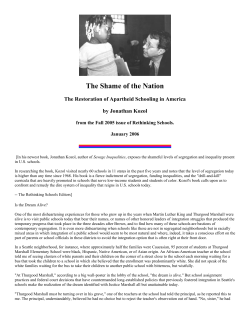 The Shame of the Nation