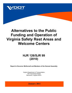 Alternatives to the Public Funding and Operation of Virginia