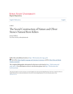 The Social Construction of Nature and Oliver Stone`s Natural Born