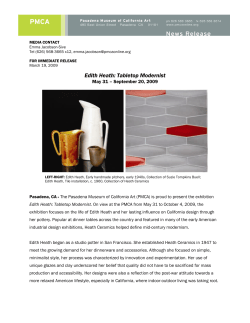 Edith Heath: Tabletop Modernist - Pasadena Museum of California Art