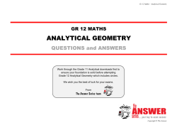 analytical geometry