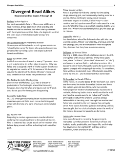 Divergent Read Alikes - Palatine Public Library