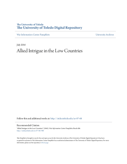 Allied Intrigue in the Low Countries