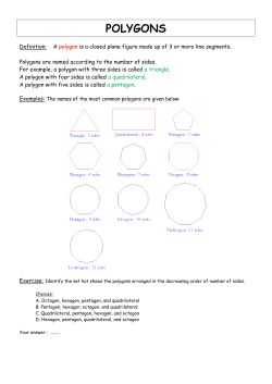 Polygons : lesson