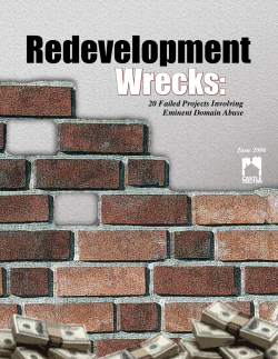 20 Failed Projects Involving Eminent Domain