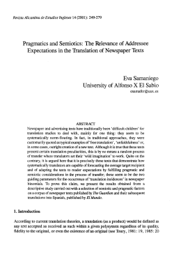 Pragmatics and Semiotics: The Relevance of Addressee