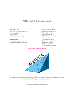 ALBERTA-3.0 reference manual