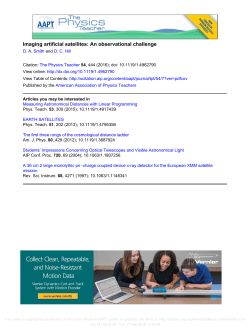 Imaging artificial satellites: An observational