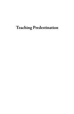 Teaching Predestination