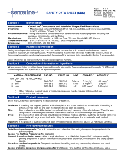 safety data sheet (sds)