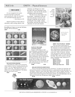 AGE 3-6+ EARTH - Physical Sciences