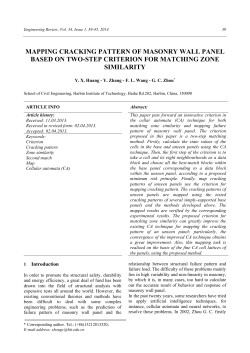 MAPPING CRACKING PATTERN OF MASONRY WALL PANEL