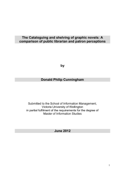 The Cataloguing and shelving of graphic novels
