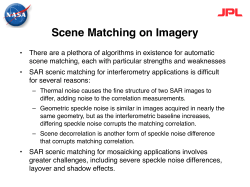 Scene Matching on Imagery