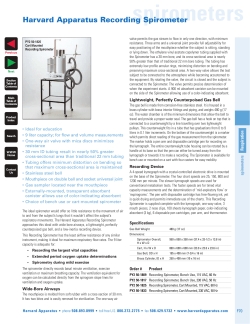 Harvard Apparatus Recording Spirometer Spirometers Respiration
