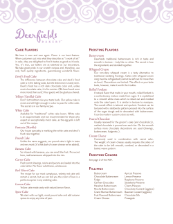 Cake Flavors and Frosting Options