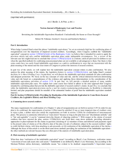 Revisiting the Indubitable Equivalent Standard