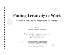 Putting Creativity to Work: Careers in the Arts for