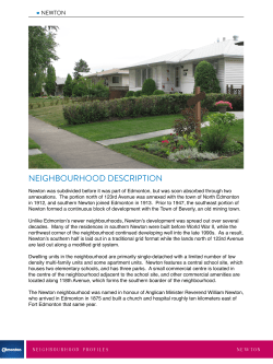 Newton Profile - City of Edmonton
