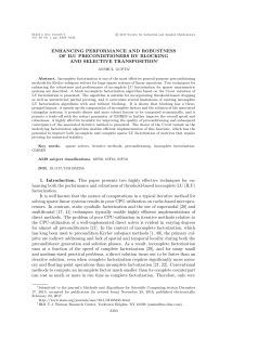 Blocked ILU-based preconditioners and solvers