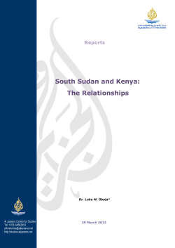 South Sudan and Kenya: The Relationships
