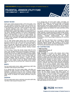 Prudential Jennison Utility Fund Commentary