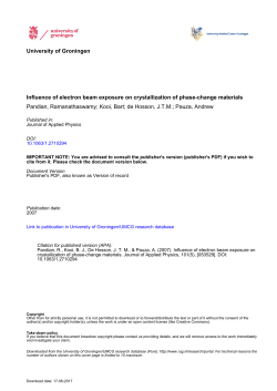 Influence of electron beam exposure on crystallization of