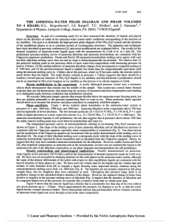 the ammonia-water phase diagram and phase volumes