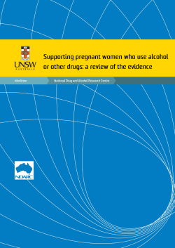 Supporting Pregnant Women who use Alcohol or Other Drugs