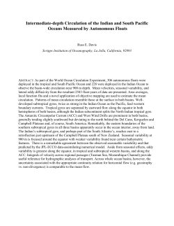 Intermediate-depth Circulation of the Indian and South Pacific