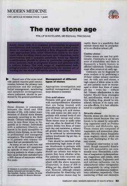 The new stone age