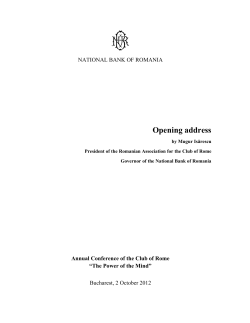 Opening address