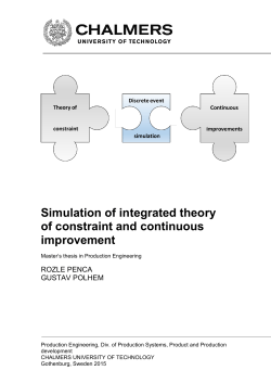 Simulation of integrated theory of constraint and continuous